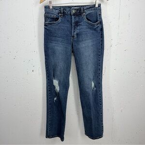 STS Blue Women’s Size 28 Cameron Ultra High Rise Distressed Straight Leg Jeans